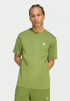 Базовая футболка TREFOIL ESS TEE Adidas Originals, оливковый