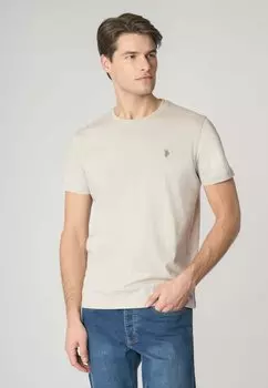 Базовая футболка U.S. Polo Assn., бежевый