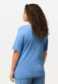 Базовая футболка Ulla Popken, цвет Mottled Dark Purple