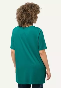 Базовая футболка Ulla Popken, цвет Mottled Green