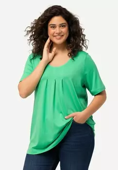 Базовая футболка Ulla Popken, цвет Mottled Light Green