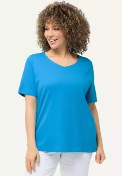 Базовая футболка Ulla Popken, цвет Mottled Lilac