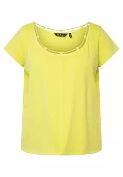 Базовая футболка Ulla Popken, цвет Mottled Yellow