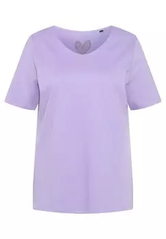 Базовая футболка Ulla Popken, фиолетовый