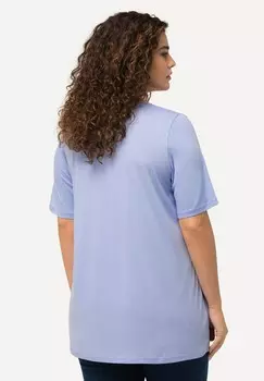 Базовая футболка Ulla Popken, светло-голубой