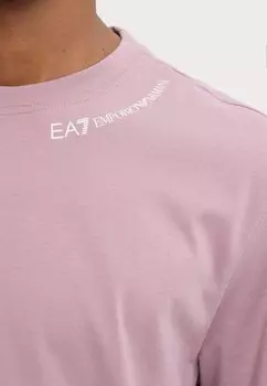 Базовая футболка UNISEX EA7 Emporio Armani, сирень