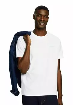 Базовая футболка UNISEX LOGO Esprit, белый
