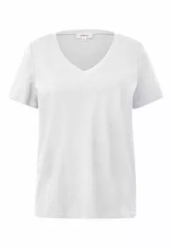 Базовая футболка V-AUSSCHNITT | 2ER PACK s.Oliver, цвет Mottled Dark Blue