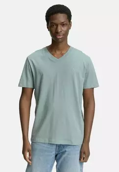Базовая футболка V-AUSSCHNITT TOM TAILOR DENIM, светло-голубой