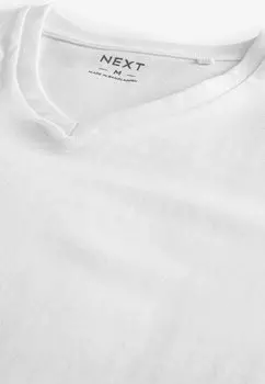 Базовая футболка V-Neck 10 Pack Regular Fit Next, белая