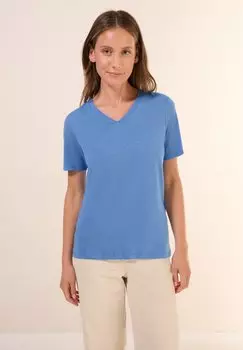 Базовая футболка V-NECK Cecil, синий