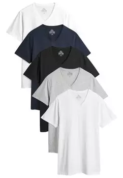 базовая футболка V-Neck Five Pack Next, черный