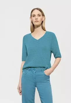 Базовая футболка V-NECK Luisa Cerano, бирюзовый