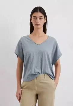 Базовая футболка V NECK SHORT SLEEVE Marc O'Polo, светло-голубой