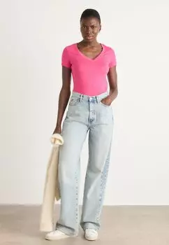 Базовая футболка V NECK TEE 2 PACK Tommy Jeans, серебряный