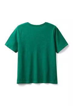 Базовая футболка V-NECK United Colors of Benetton, зеленый