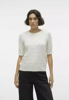 Базовая футболка Vero Moda, бежевый