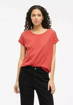 Базовая футболка VIDREAMERS NEW PURE - NOOS VILA, красный