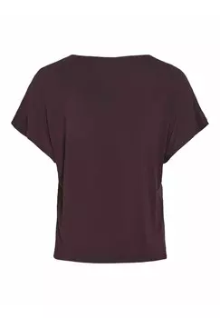 Базовая футболка VIELLETTE V-NECK NOOS VILA, цвет Plum Perfect