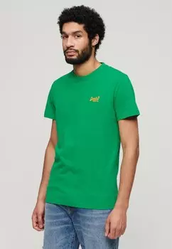 Базовая футболка VINTAGE LOGO Superdry, зеленый