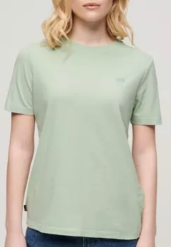 Базовая футболка VINTAGE Superdry, зеленый