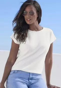 Базовая футболка Vivance, кремовый