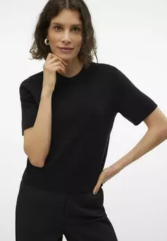Базовая футболка VM Vero Moda, черный