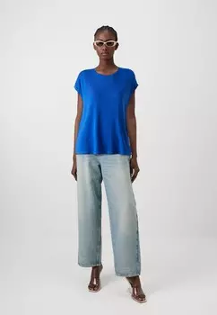 Базовая футболка VMAVA PLAIN NOOS Vero Moda, синий
