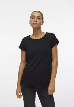 Базовая футболка VMBELLA Vero Moda, черный