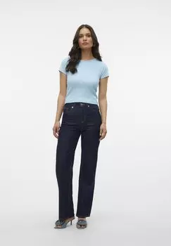 Базовая футболка Vmchloe Vero Moda, холодный синий цвет
