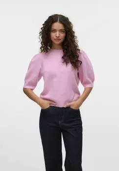 Базовая футболка VMDOFFY O NECK Vero Moda, розовый