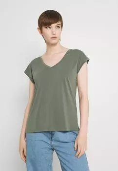 Базовая футболка VMFILLI V NECK TEE Vero Moda, цвет laurel wreath