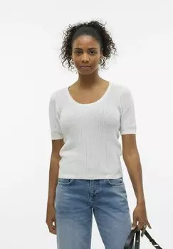 Базовая футболка VMLUXLIGHT Vero Moda, белый