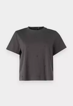 Базовая футболка VMMETTE Vero Moda Petite, серый