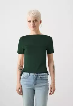 Базовая футболка VMPANDA Vero Moda, темно-зеленый