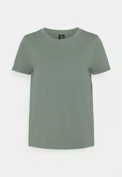 Базовая футболка Vmpaula Vero Moda, зеленый