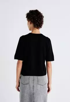 Базовая футболка VMSILJE 2/4 O-NCK PULL GA NOOS Vero Moda, черный