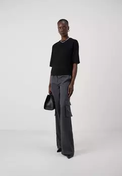 Базовая футболка VMSILJE 2/4 Vero Moda Tall, черный