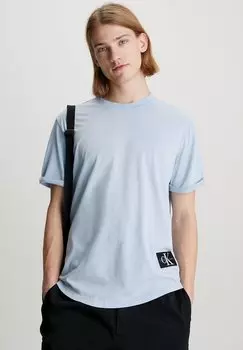 Базовая футболка WASHED MONOLOGO BADGE TEE Calvin Klein Jeans, цвет dusk blue