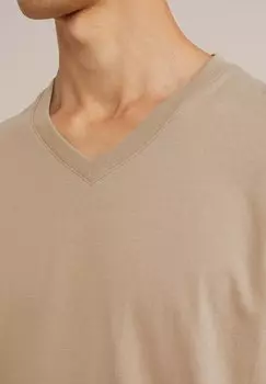 Базовая футболка WE Fashion, бежевый