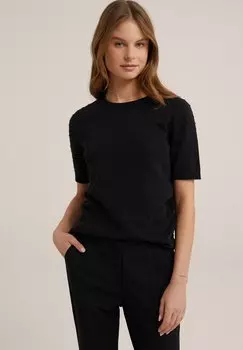Базовая футболка WE Fashion, черная