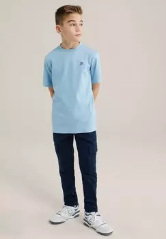 Базовая футболка WE Fashion, деним