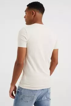 Базовая футболка WE Fashion, кремовый