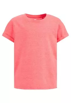 Базовая футболка WE Fashion, розовая
