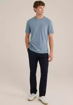 Базовая футболка WE Fashion, сине-серый