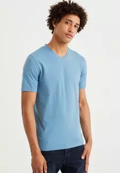 Базовая футболка WE Fashion, синяя