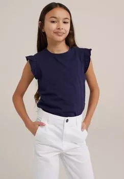 Базовая футболка WE Fashion, синяя