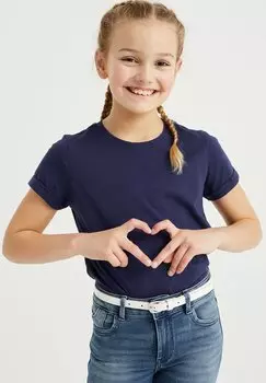 Базовая футболка WE Fashion, синяя