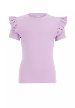 Базовая футболка WE Fashion, сирень