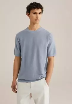 Базовая футболка WE Fashion, светло-голубой